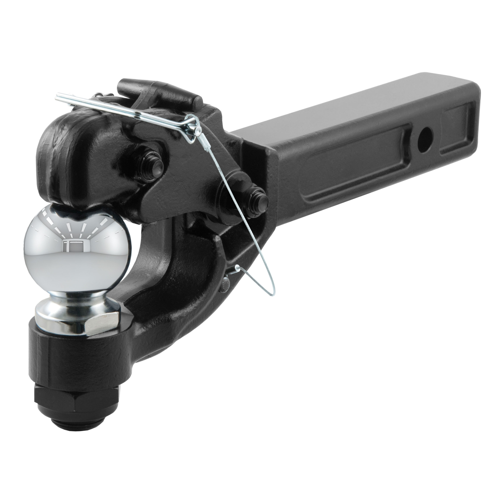 Curt Manufacturing Receiver-Mount Ball & Pintle Hitch, Solid Steel, Model# 48006